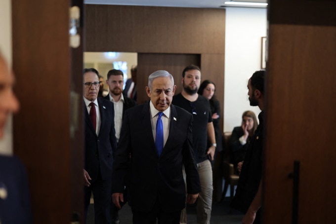 Thủ tướng Israel Benjamin Netanyahu tại Jerusalem ngày 17/4. Ảnh: AFP