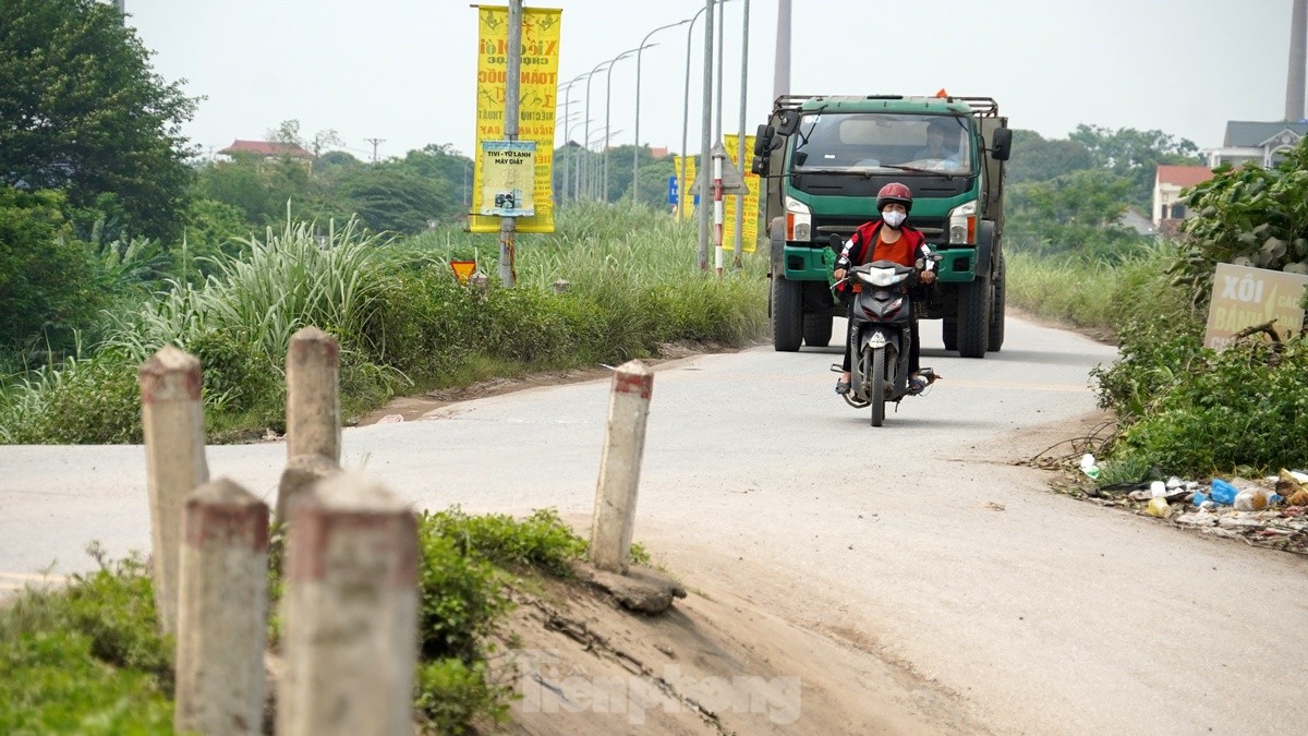 Hanoi spent nearly 400 billion VND to improve the Red River dyke through Phu Xuyen district, photo 2