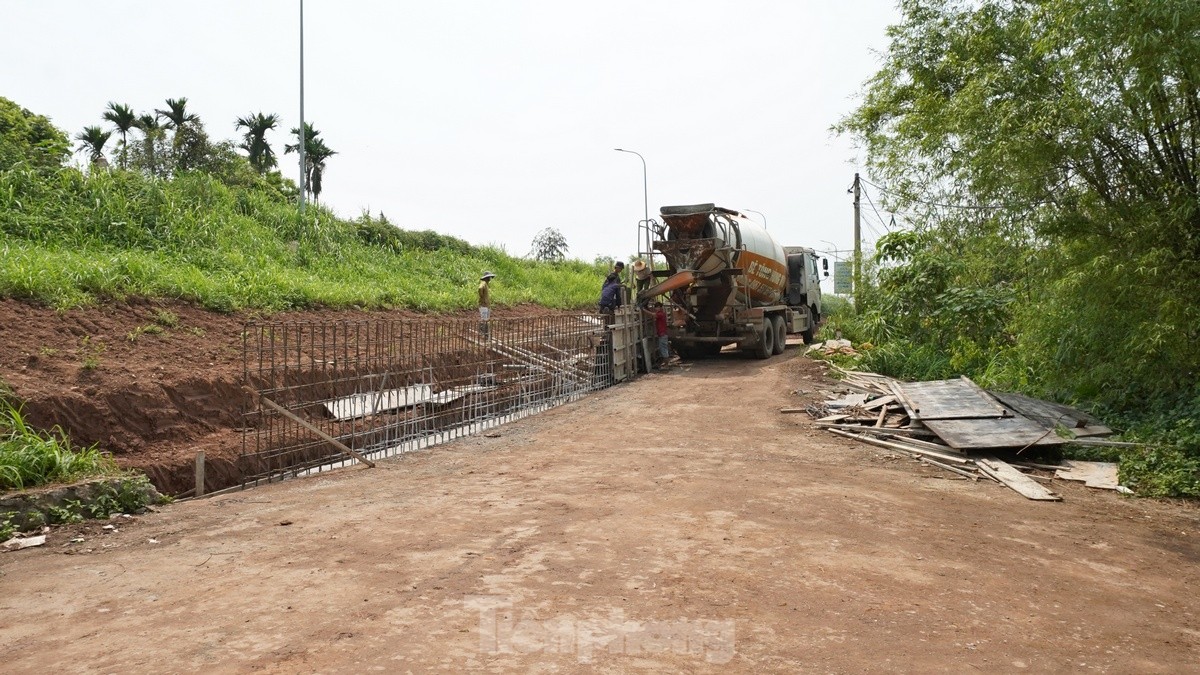 Hanoi spent nearly 400 billion VND to improve the Red River dyke through Phu Xuyen district, photo 5