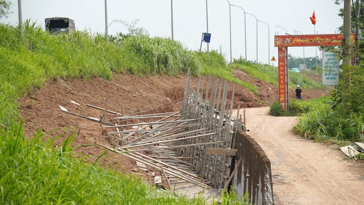 Hanoi spent nearly 400 billion VND to improve the Red River dyke through Phu Xuyen district, photo 9