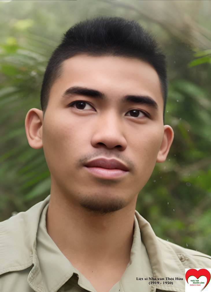Liệt sĩ, nhà văn Thôi Hữu, hy sinh trong Kháng chiến chống Pháp, năm 1950 Di ảnh liệt sĩ, ảnh cũ của văn nghệ sĩ, trí thức được các họa sĩ trẻ phục hồi- Ảnh 5.