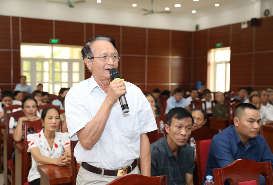 Cử tri huyện Đan Phượng kiến nghị nhiều vấn đề dân sinh.