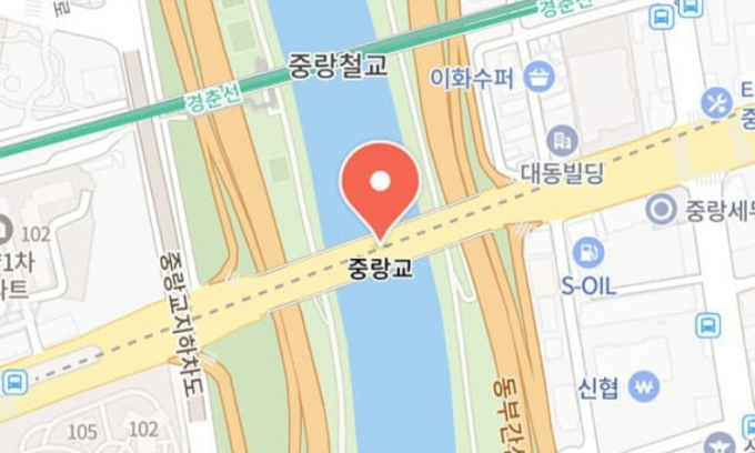 Vị trí nơi Hyeon dựng lều sống vô gia cư ở Seoul, thủ đô Hàn Quốc. Đồ họa: Naver