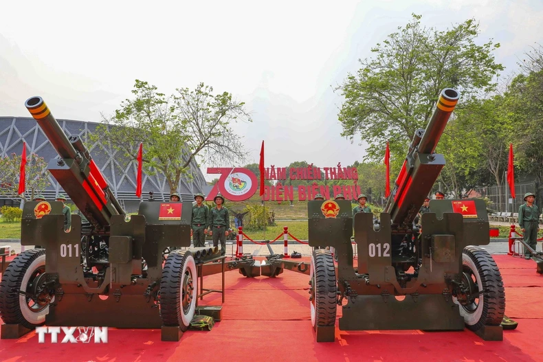 [Ảnh] Cận cảnh dàn pháo chuẩn bị cho lễ kỷ niệm 70 năm Chiến thắng Điện Biên Phủ ảnh 4