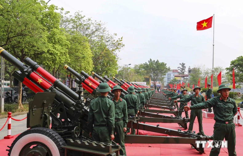 [Ảnh] Cận cảnh dàn pháo chuẩn bị cho lễ kỷ niệm 70 năm Chiến thắng Điện Biên Phủ ảnh 8