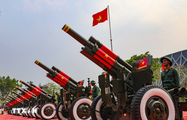 [Ảnh] Cận cảnh dàn pháo chuẩn bị cho lễ kỷ niệm 70 năm Chiến thắng Điện Biên Phủ ảnh 7