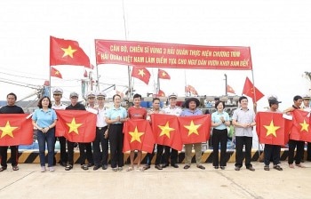 Мобилизация солдат, людей и сил в островном округе Кон Ко, провинция Куангчи
