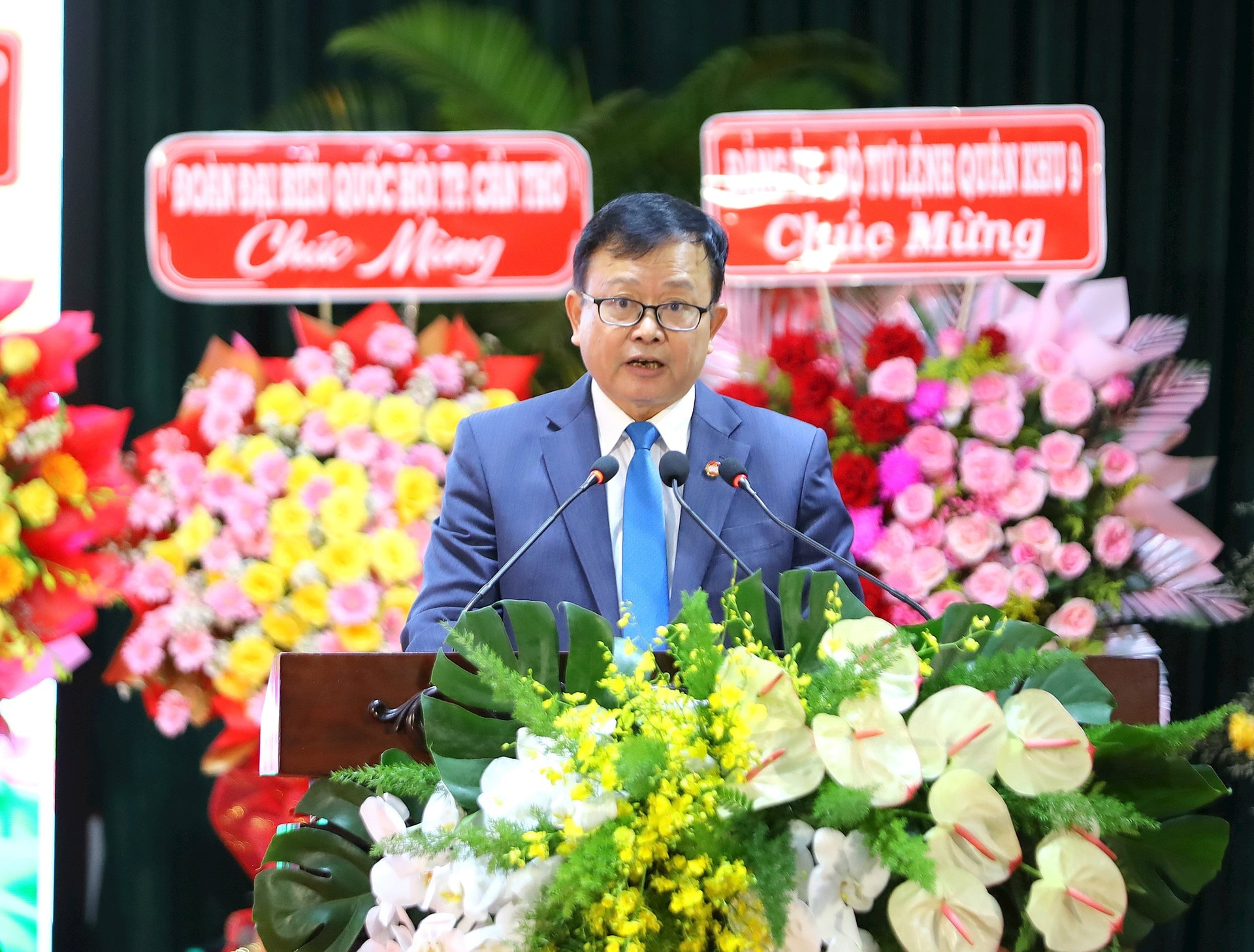 Chủ tịch Uỷ ban MTTQ Việt Nam TP Cần Thơ Nguyễn Trung Nhân phát biểu khai mạc.