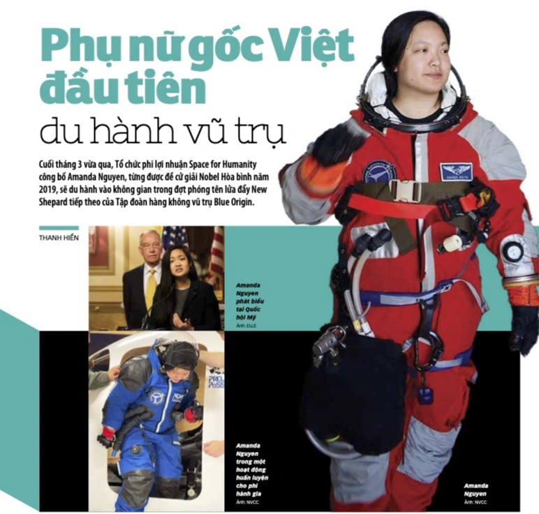 Amanda Nguyen: la primera mujer de origen vietnamita en viajar al espacio. Le contó a Tuoi Tre sobre su vida, incluido el momento en que celebró con panqueques cuando se enteró de que había sido elegida para volar al espacio.