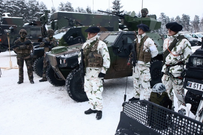 Binh sĩ Pháp tham gia nhiệm vụ của NATO ở Rukla, Litva năm 2018. Ảnh: AFP