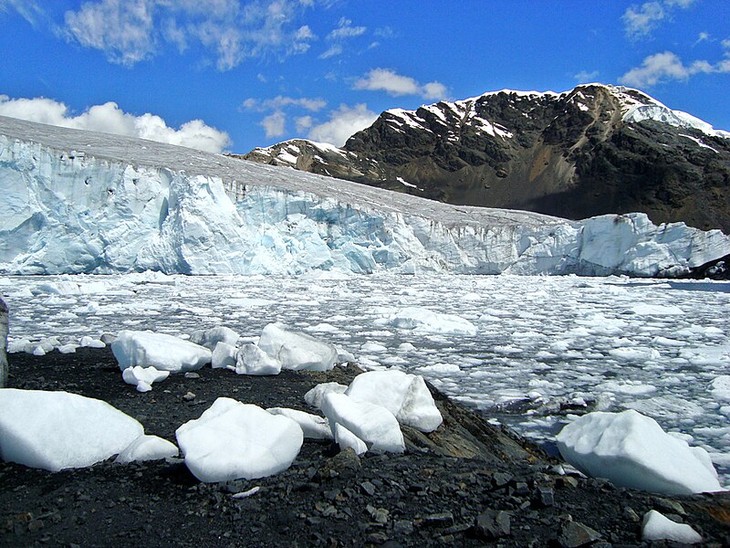 Sông băng Pastoruri Glacier, Peru. Ảnh WIki