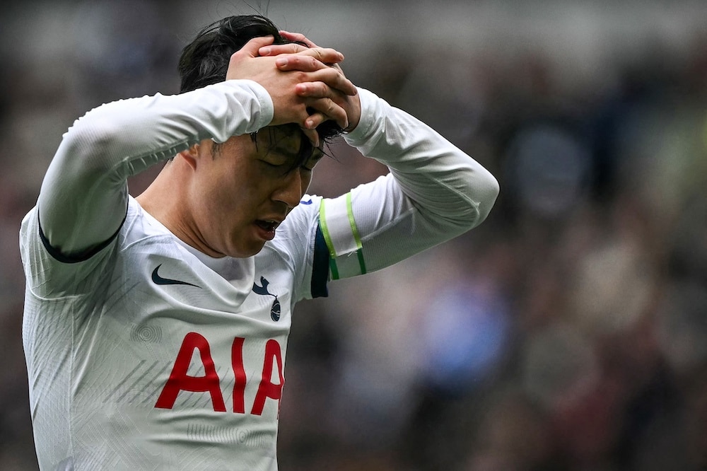 Son Heung-min no pudo ayudar al Tottenham a conseguir puntos ante el Arsenal