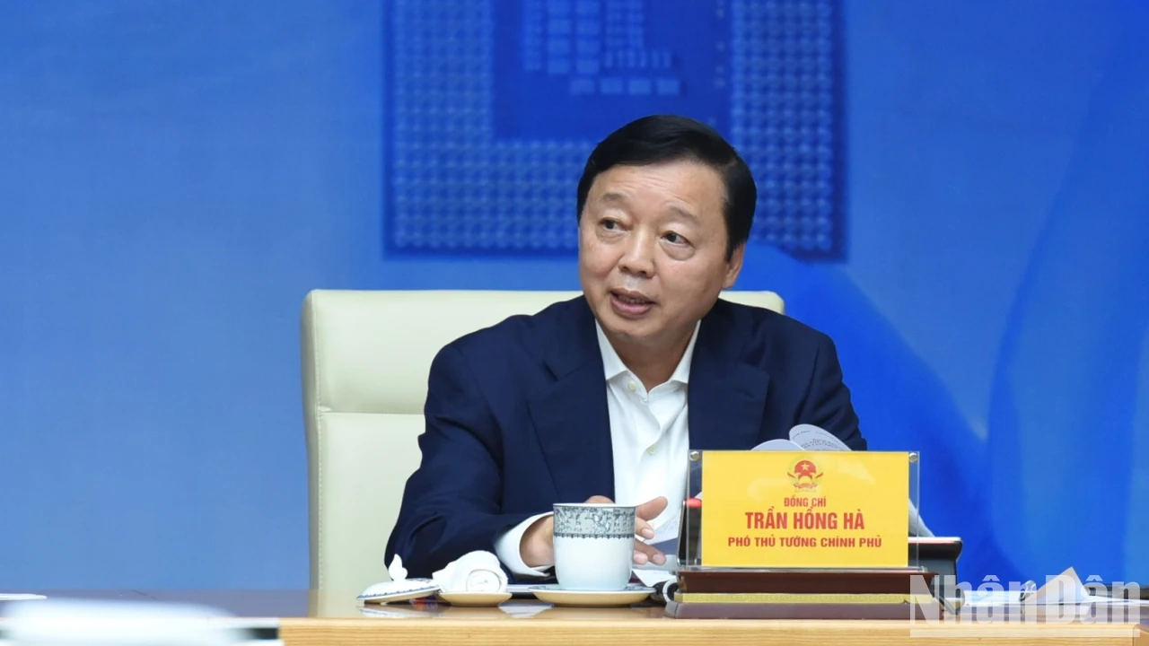 [Фото] Премьер-министр Фам Минь Чинь возглавил конференцию по развитию человеческих ресурсов для обслуживания полупроводниковой промышленности фото 4