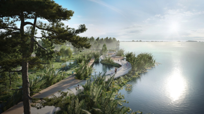 Phối cảnh không gian xanh mát của Ecovillage Saigon River, nơi Kempinski Hotels chọn làm điểm đến tại Việt Nam. Ảnh: Nguồn