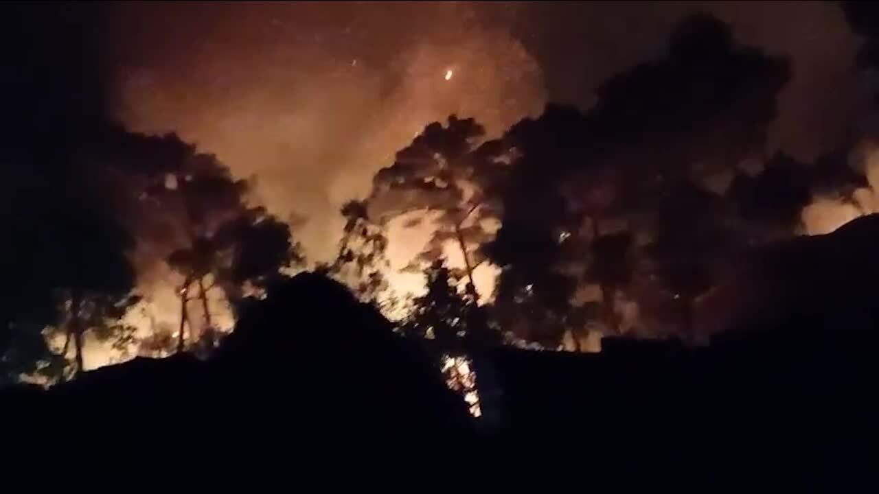 Cháy rừng hơn 15 tiếng ở Nghệ An