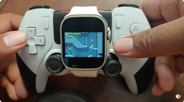 Apple Watch Ultra chạy trên Android và kết nối với tay cầm Dual Sense