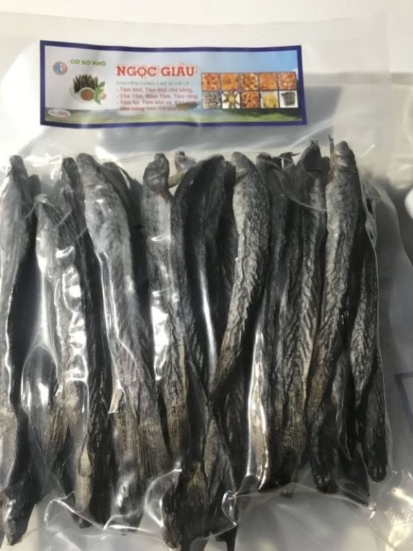 Sản phẩm khô cá kèo của Công ty TNHH MTV sản xuất và thương mại thủy hải sản Ngọc Giàu dừng sản xuất do nguồn nguyên liệu ngày càng khan hiếm