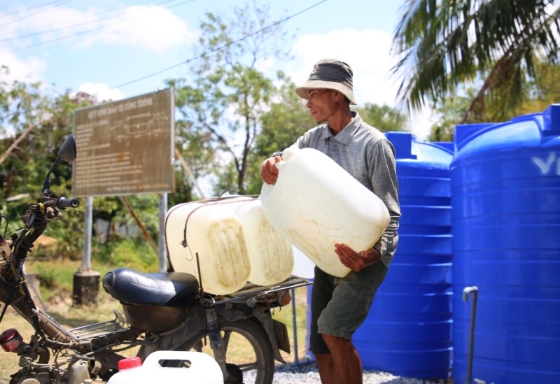 Wie beurteilt das Bewässerungsministerium die Dürre- und Salzgehaltssituation im Mekong-Delta – Foto 1.