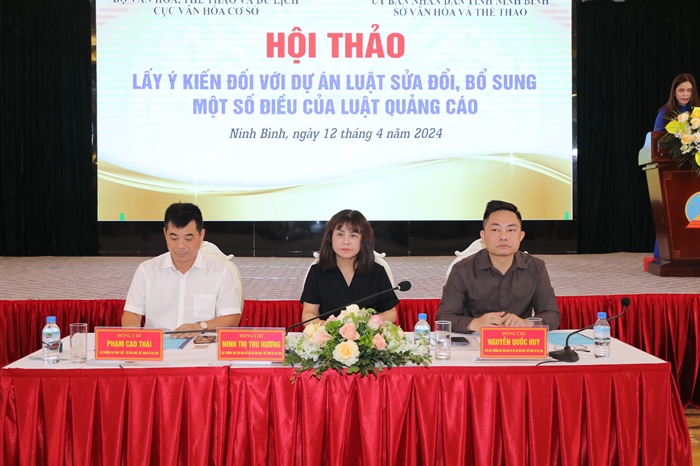 Lấy ý kiến Dự án Luật sửa đổi, bổ sung một số điều của Luật Quảng cáo: Đảm bảo sự thống nhất, khả thi, điều chỉnh toàn diện - Ảnh 1. Lấy ý kiến Dự án Luật sửa đổi, bổ sung một số điều của Luật Quảng cáo: Đảm bảo sự thống nhất, khả thi, điều chỉnh toàn diện - Ảnh 1.