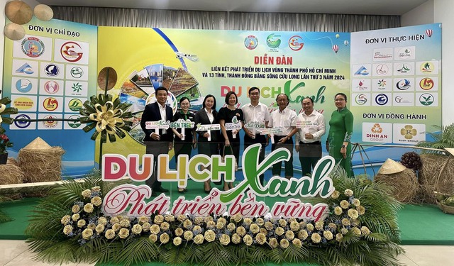 Diễn đàn Liên kết phát triển du lịch vùng TP.HCM và 13 tỉnh, thành ĐBSCL lần 3 năm 2024 - Ảnh 1. Diễn đàn Liên kết phát triển du lịch vùng TP.HCM và 13 tỉnh, thành ĐBSCL lần 3 năm 2024 - Ảnh 1.