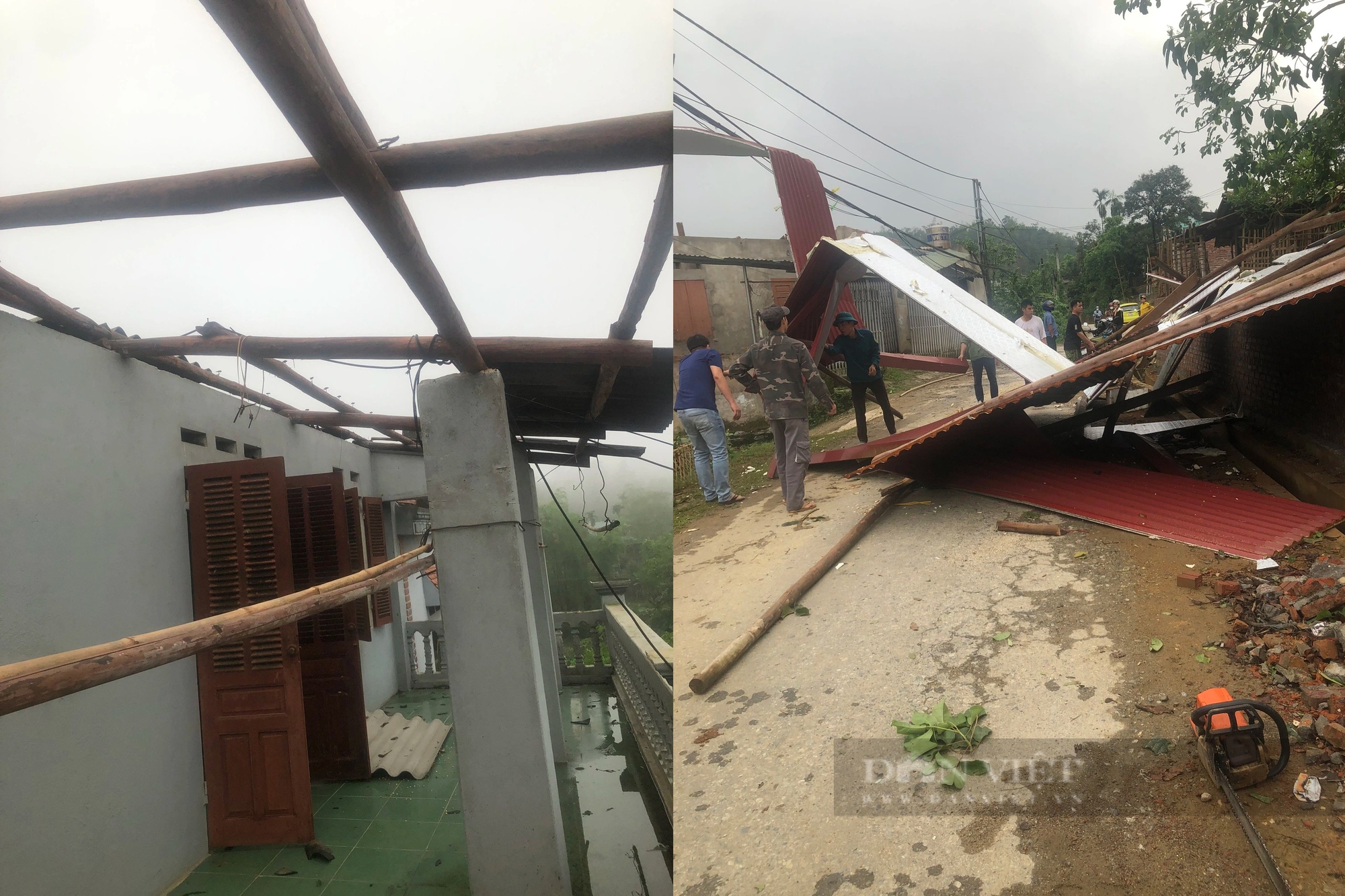 Bắc Kạn: Dông lốc bất ngờ khiến hàng loạt nhà bị tốc mái, người dân phải bế con di chuyển trong đêm- Ảnh 1. Bắc Kạn: Dông lốc bất ngờ khiến hàng loạt nhà bị tốc mái, người dân phải bế con di chuyển trong đêm- Ảnh 1.