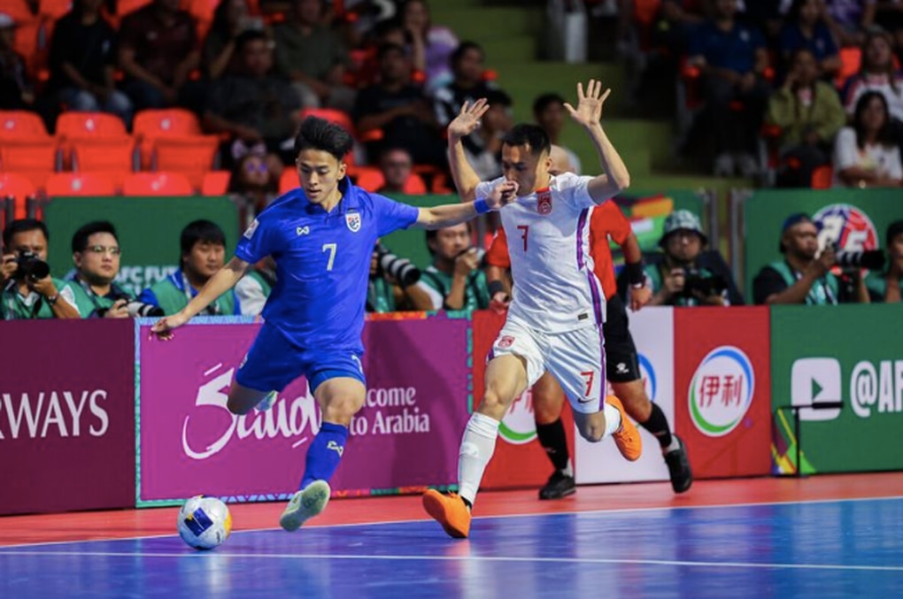 Futsal Thái Lan thắng Trung Quốc, dẫn đầu bảng đấu của tuyển Việt Nam - 1