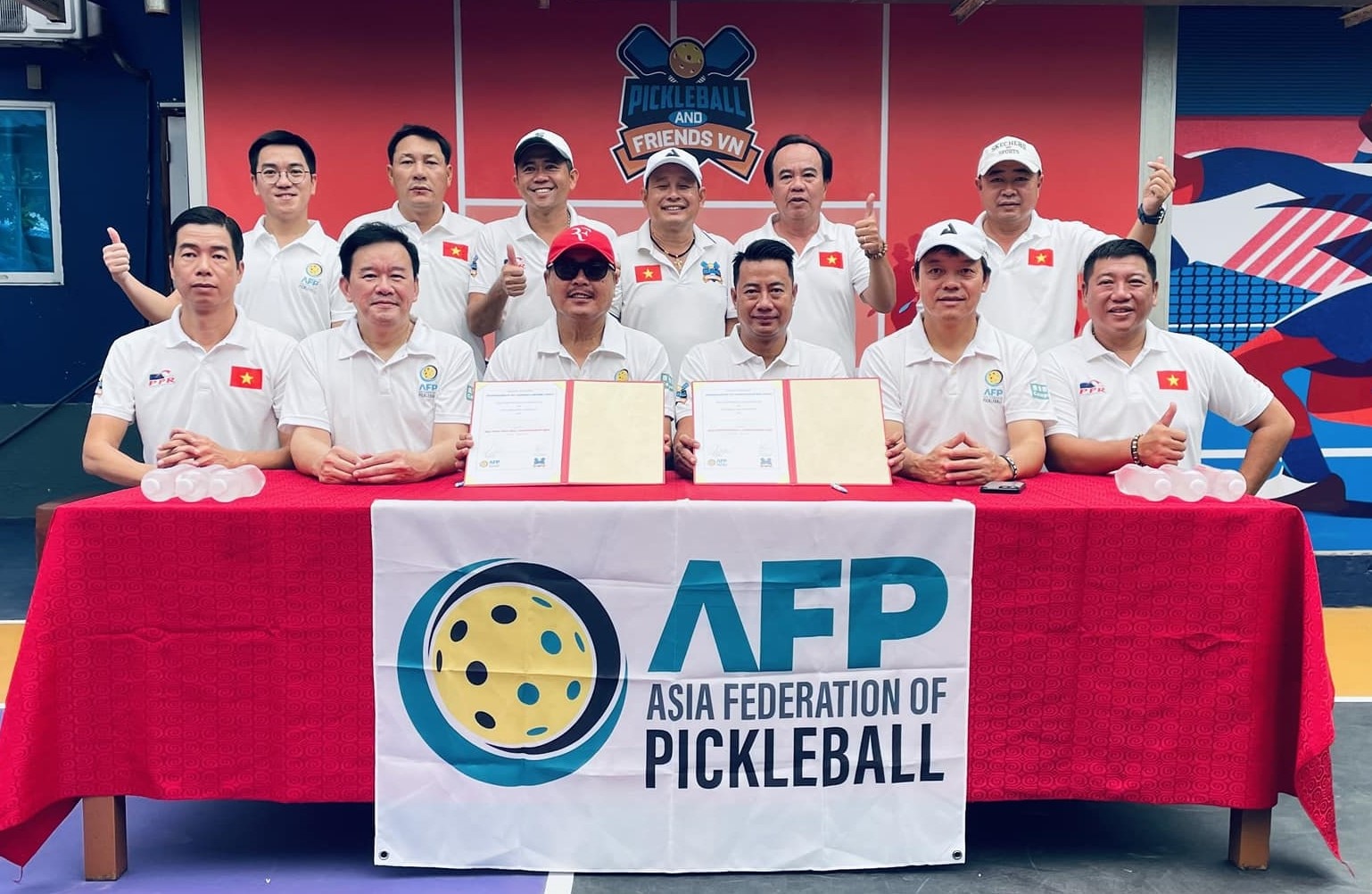 Liên đoàn Pickleball châu Á (AFP) trao quyền tổ chức giải AOPC cho CLB Pickleball And Friends VN