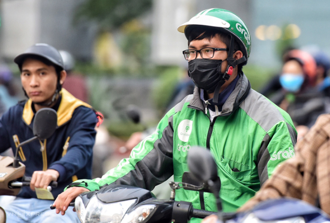 Xe ôm công nghệ tại Hà Nội. Ảnh: Giang Huy