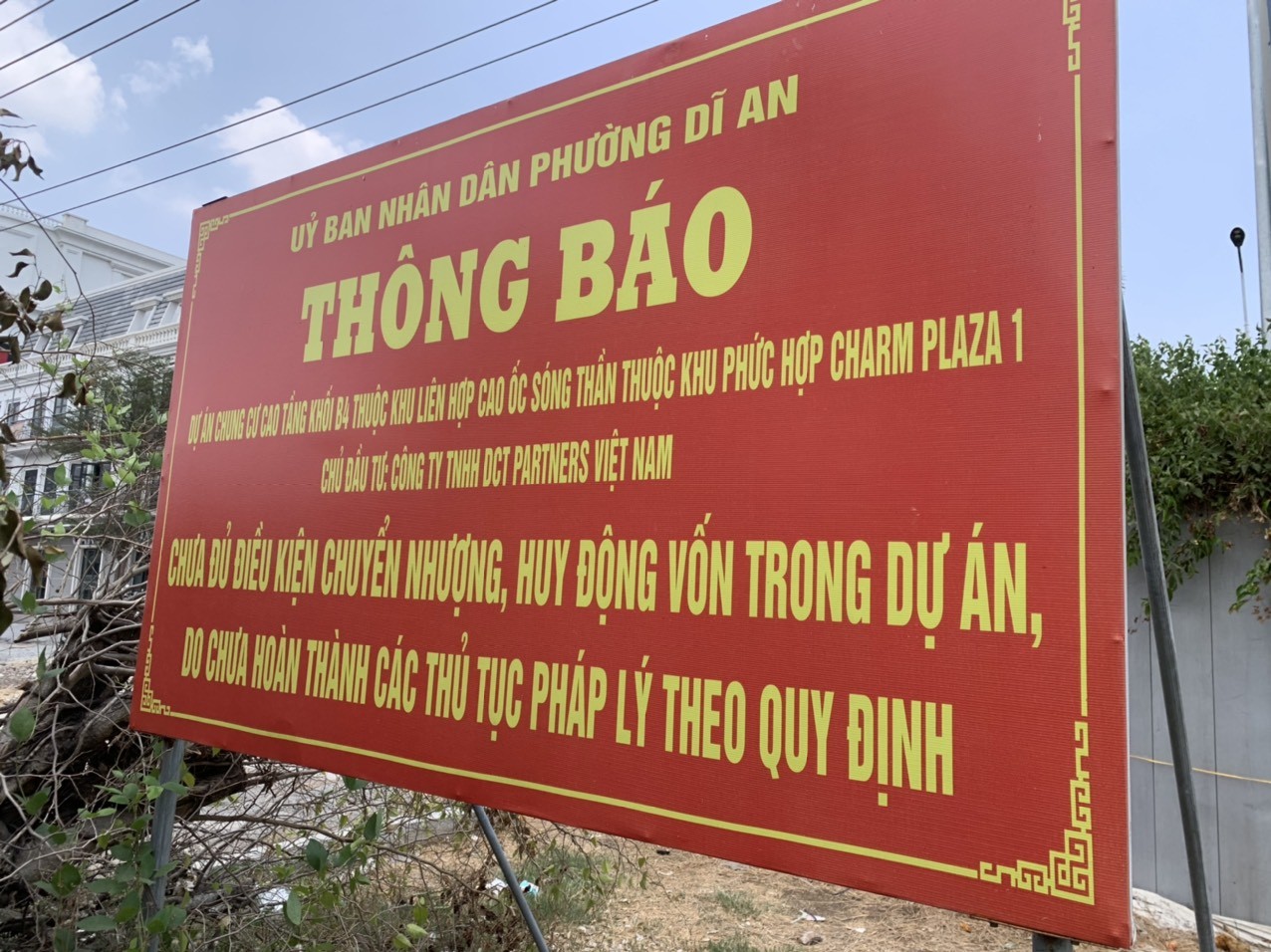 부동산 - Binh Duong: 아파트 구매자에게 참 다이아몬드 프로젝트의 합법성에 주의하라고 조언