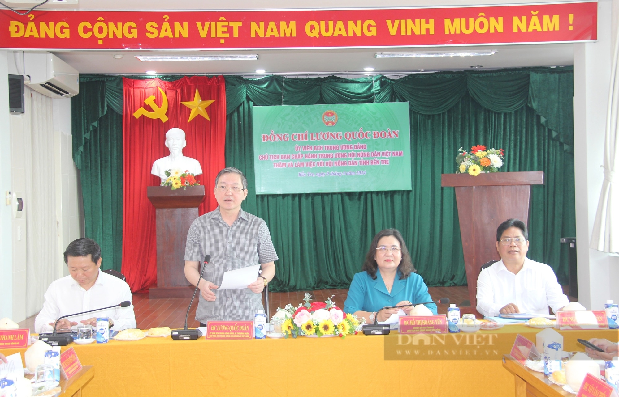 Làm việc tại Bến Tre, Chủ tịch Hội NDVN Lương Quốc Đoàn quan tâm, khen ngợi CLB Nông dân tỷ phú- Ảnh 1.