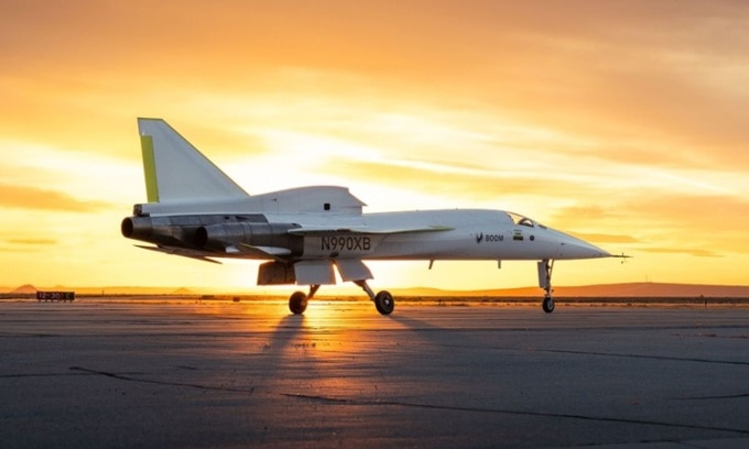 XB-1 sẽ bay thử ở tốc độ siêu thanh trong những thử nghiệm sắp tới. Ảnh: Boom
