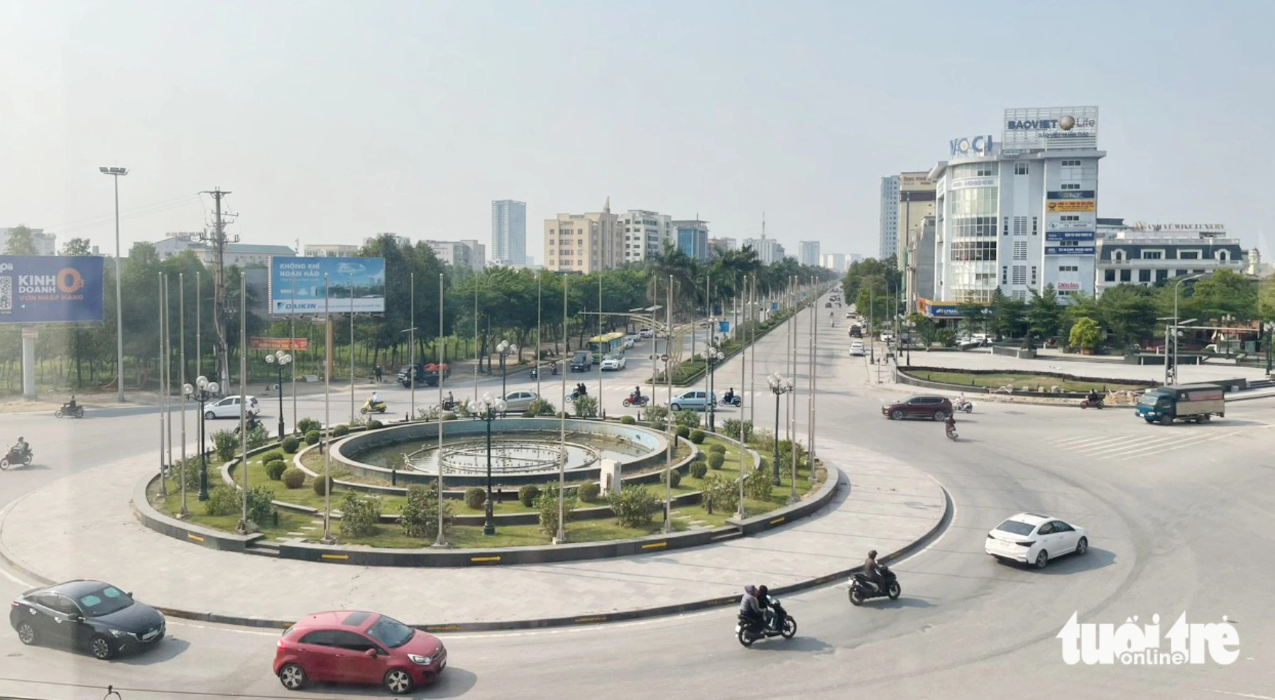 Nghệ An sẽ có tượng Lênin bằng đồng nặng 4,5 tấn- Ảnh 1. Vị trí khuôn viên đặt tượng Lênin nằm ở vị trí trung tâm, chỗ giao nhau giữa đại lộ Lênin với đường Nguyễn Phong Sắc, TP Vinh - Ảnh: DOÃN HÒA