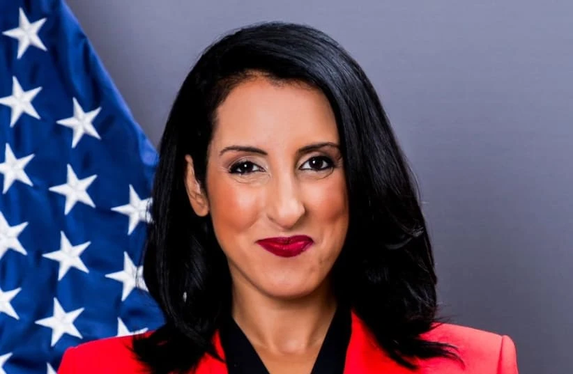 Bà Hala Rharrit đã từ chức để bày tỏ sự phản đối chính sách của Washington liên quan đến cuộc xung đột ở Gaza. Ảnh : Jerusalem Post