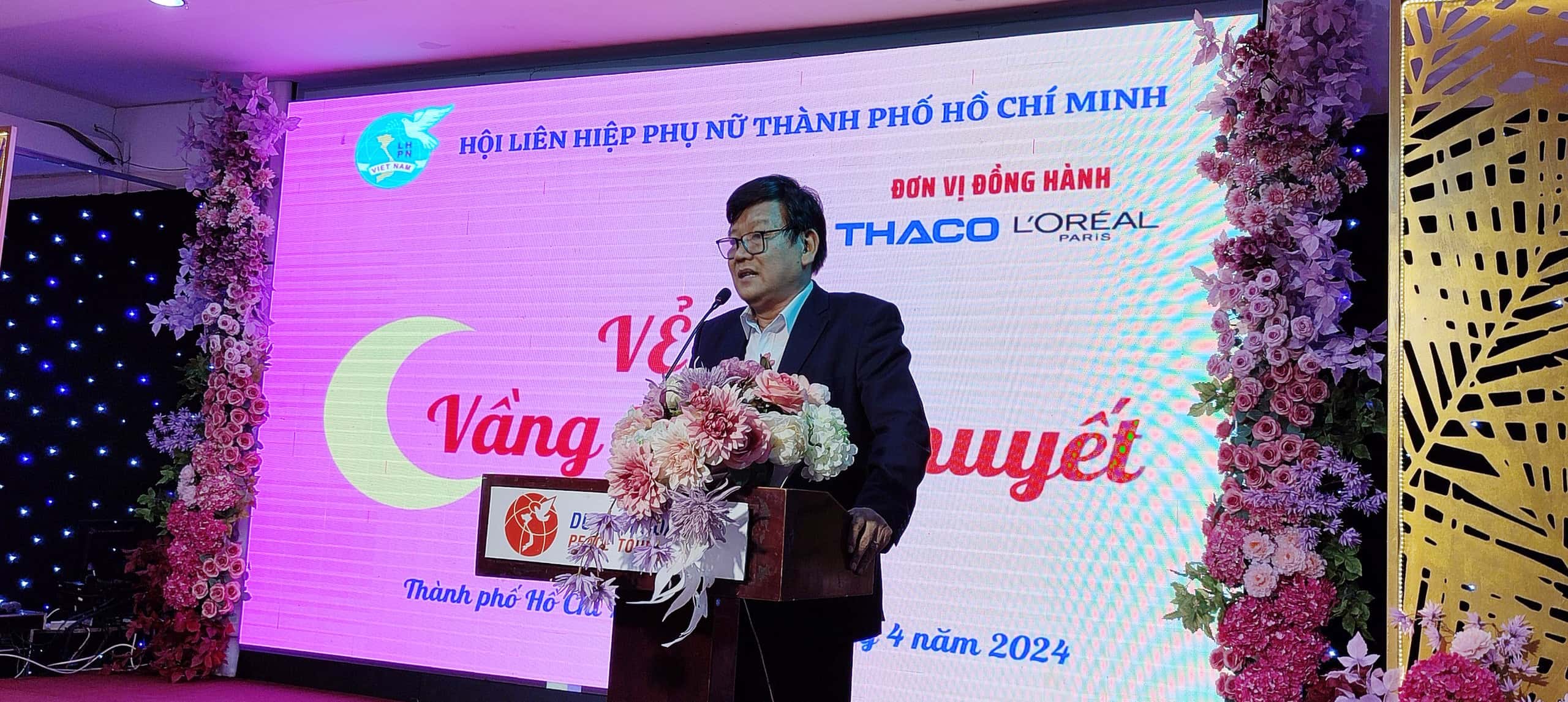 Giám đốc Cao cấp Phụ trách VHTT THACO Nguyễn Một phát biểu tại chương trình-1