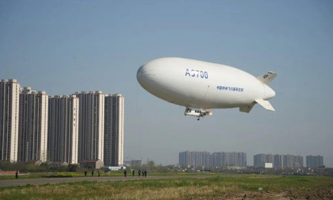 Tàu bay dân dụng dạng khí cầu có người lái AS700. Ảnh: AVIC