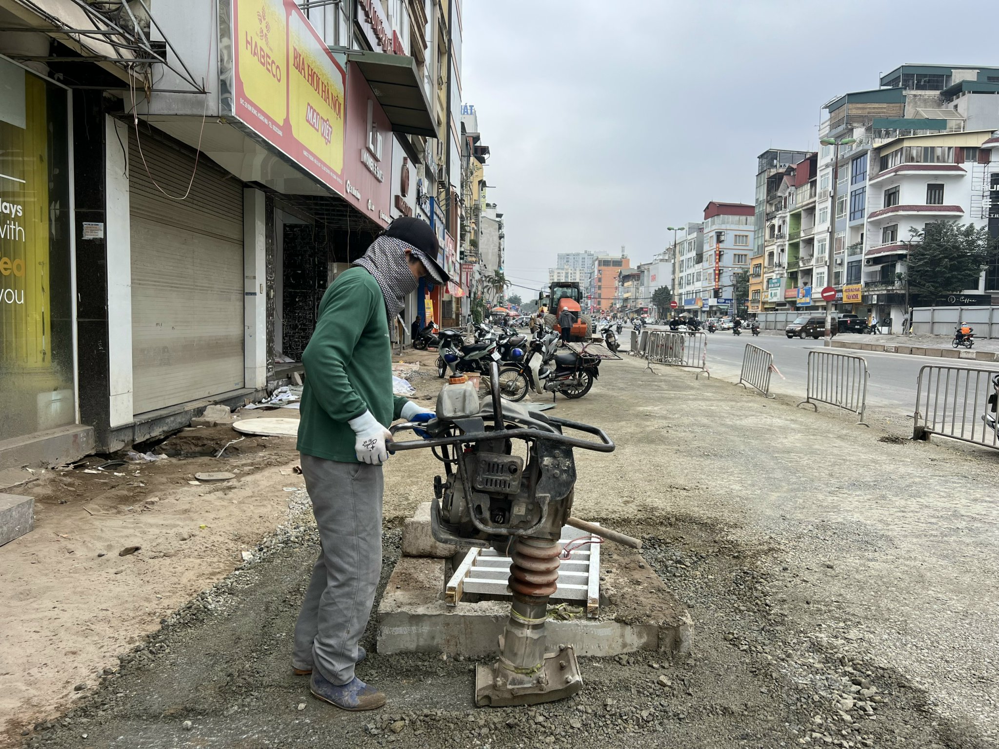 Hà Nội: Tổ chức lại giao thông phục vụ thi công hầm chui Kim Đồng- Ảnh 1. Hà Nội: Tổ chức lại giao thông phục vụ thi công hầm chui Kim Đồng- Ảnh 1.