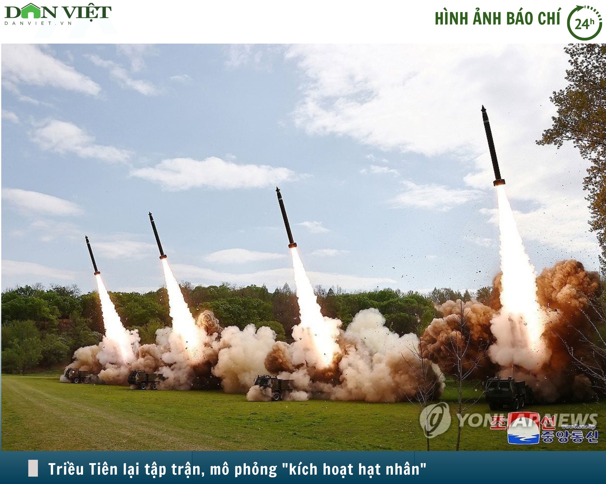 Hình ảnh báo chí 24h: Triều Tiên lại tập trận, mô phỏng 