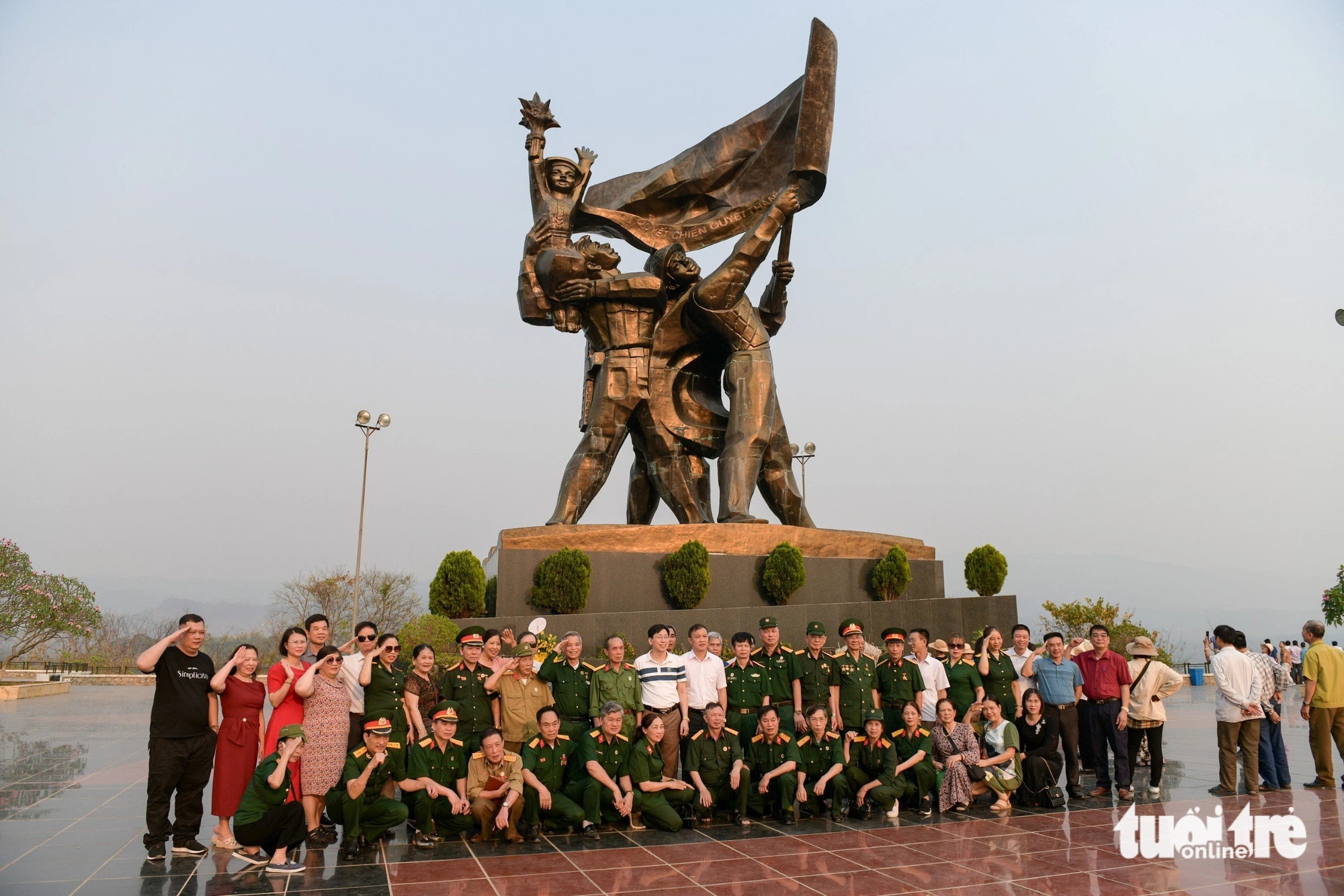 Tượng đài Chiến thắng Điện Biên Phủ - biểu tượng của khát vọng hòa bình và ý chí độc lập, tự do - Ảnh: NAM TRẦN