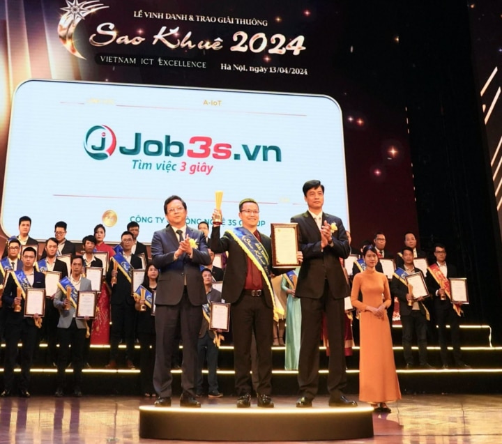 Job3s.vn vinh dự nhận Giải thưởng Sao Khuê 2024 danh giá.