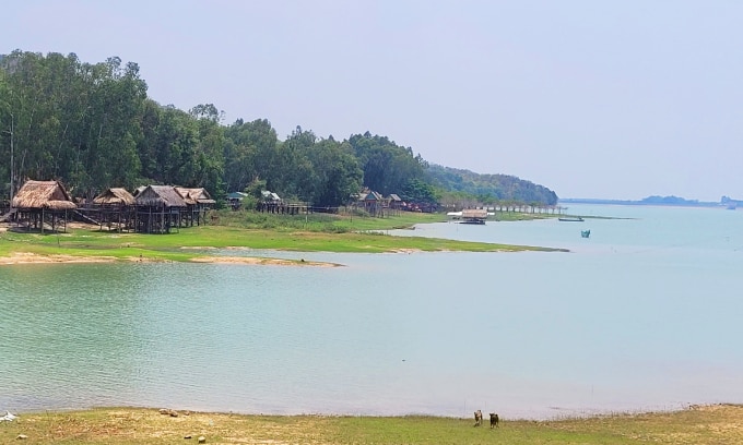 Hồ Dầu Tiếng (Tây Ninh) sẽ xả hơn 7 triệu m3 nước cho Long An. Ảnh: Phước Tuấn