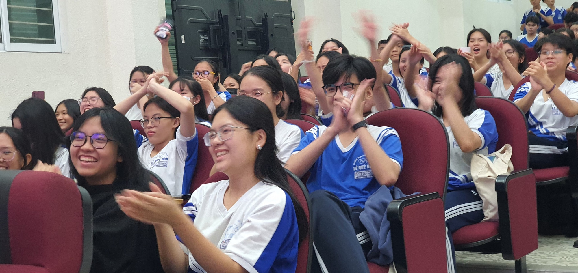 Học sinh Trường THPT Lê Quý Đôn trong một chương trình ngoại khóa diễn ra vào tháng 4-2024. Đối với những học sinh lớp 9 có nguyện vọng tiếp tục học tiếng Nhật ở lớp 10 cần ưu tiên đăng ký các trường: THPT Trưng Vương, THPT Lê Quý Đôn, THPT Marie Curie - Ảnh: H.HG
