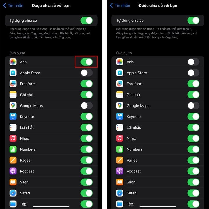 Cách chặn lưu ảnh từ iMessage vào album iPhone - 2