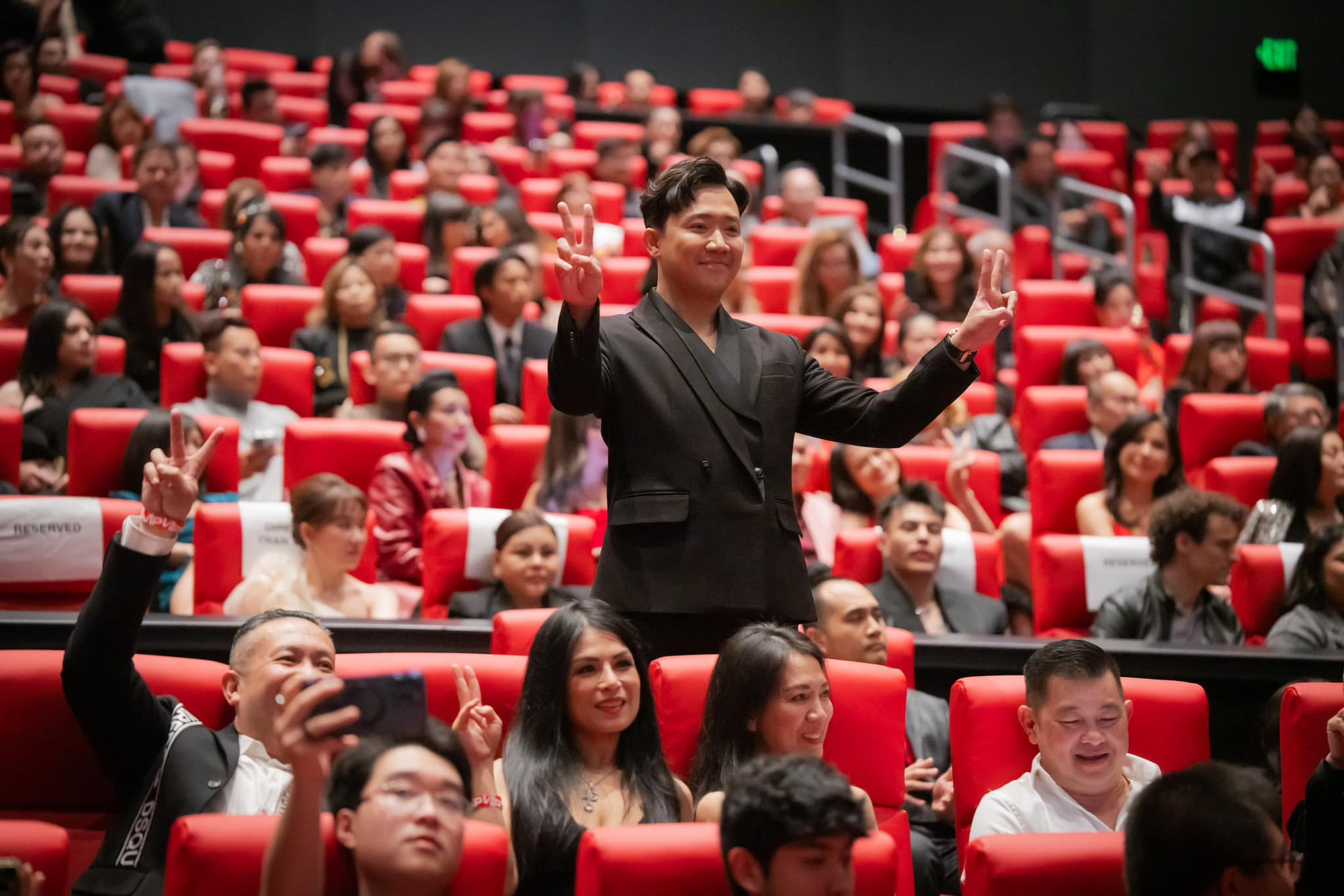 Trấn Thành ra mắt phim Mai tại Mỹ - Ảnh: NVCC Trấn Thành ra mắt phim Mai tại Mỹ - Ảnh: NVCC