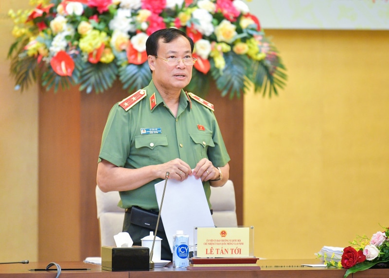 Phó Chủ tịch Quốc hội, Thượng tướng Trần Quang Phương dự phiên họp thẩm tra dự án Luật sửa đổi, bổ sung một số điều của Luật Cảnh vệ -0