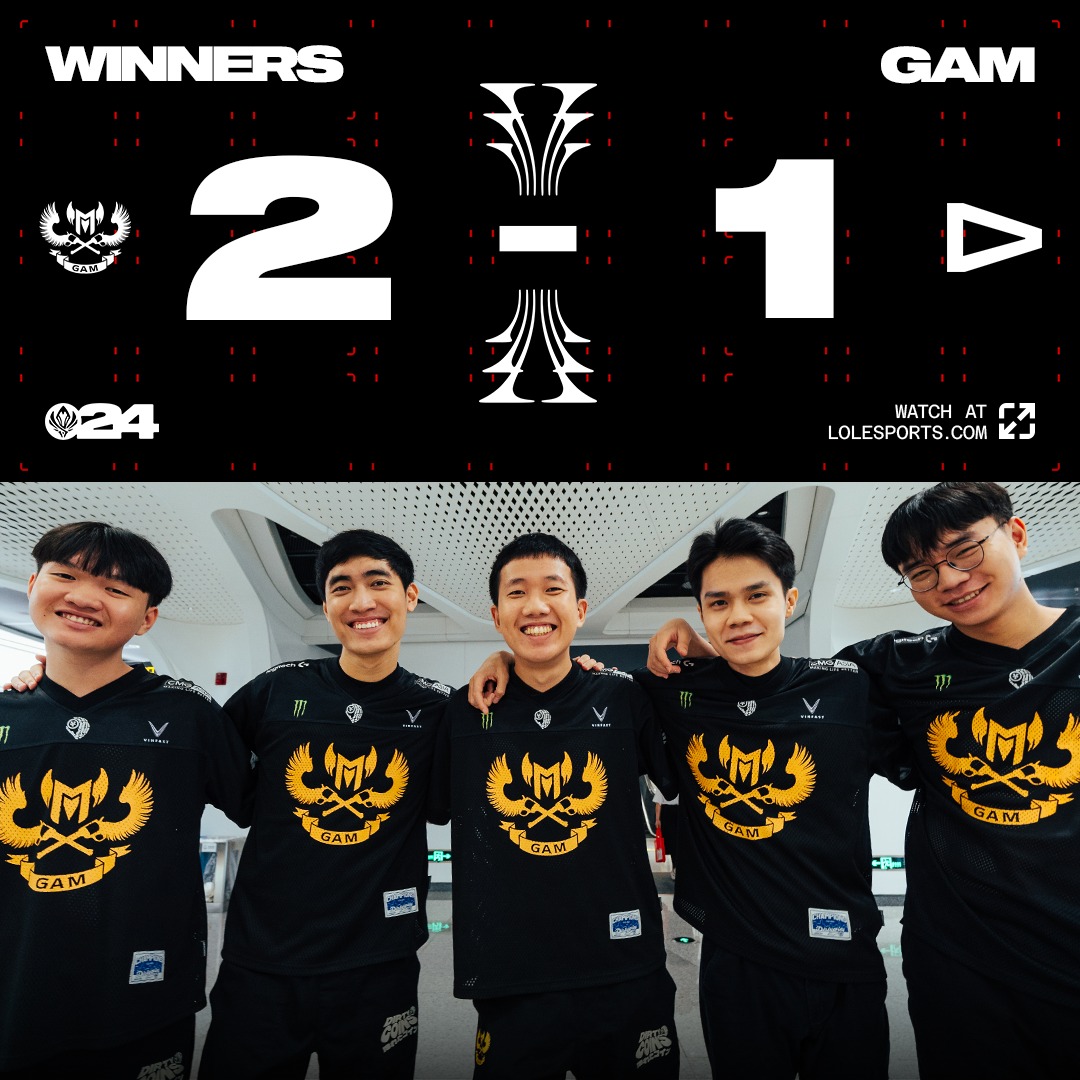 MSI 2024: Lội ngược dòng trước LLL, GAM sẽ tái đấu Fnatic- Ảnh 2. GAM lội ngược dòng 2-1 trước LLL