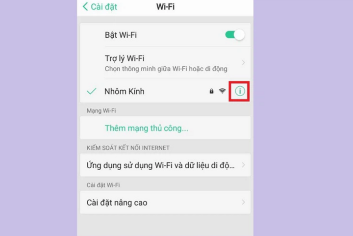 Hướng dẫn cách xem mật khẩu WiFi trên OPPO - 9