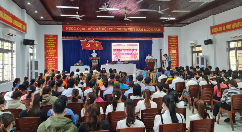 Đoàn ĐBQH tỉnh Quảng Nam tiếp xúc cử tri chuyên đề với công nhân lao động -0
