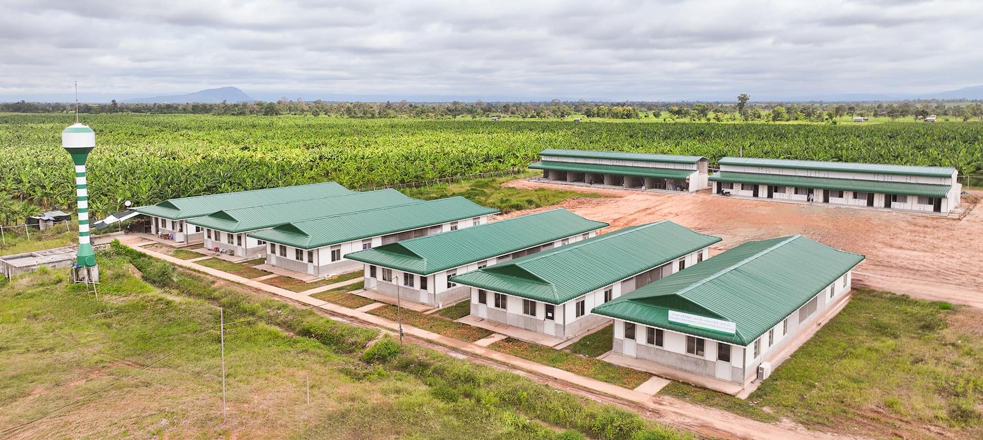 Các khu nhà ở được xây dựng khang trang, góp phần nâng cao đời sống cho CBCNV tại các Khu liên hợp nông nghiệp