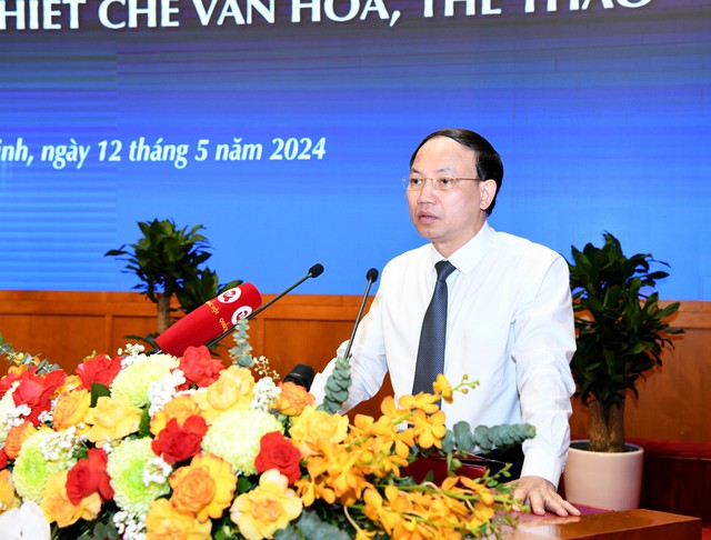 Khai mạc Hội thảo Văn hóa 2024: Chính sách và nguồn lực cho phát triển thể chế văn hóa, thể thao - Ảnh 5. Khai mạc Hội thảo Văn hóa 2024: Chính sách và nguồn lực cho phát triển thể chế văn hóa, thể thao - Ảnh 5.