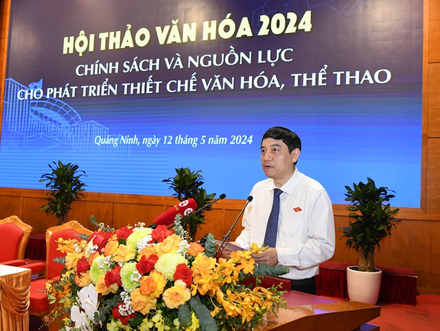 Khai mạc Hội thảo Văn hóa 2024: Chính sách và nguồn lực cho phát triển thể chế văn hóa, thể thao - Ảnh 4. Khai mạc Hội thảo Văn hóa 2024: Chính sách và nguồn lực cho phát triển thể chế văn hóa, thể thao - Ảnh 4.